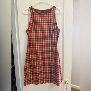 Vintage ESPRIT A line mini dress plaid
